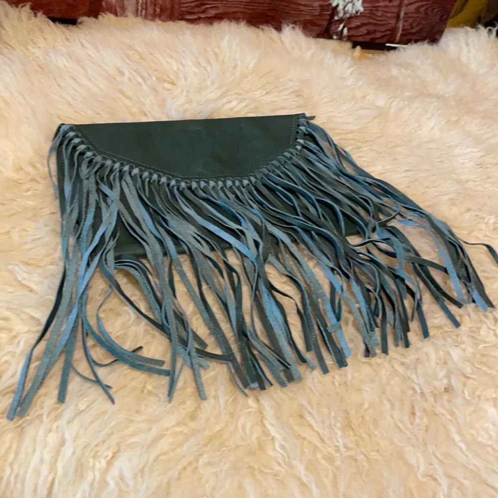 New Punto Fibbia leather clutch bag